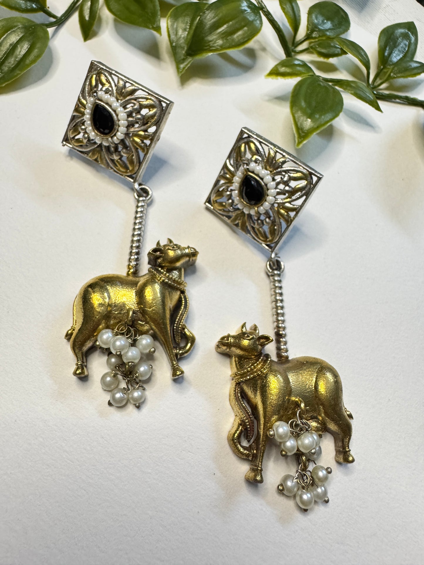 Nandi Dual tone Earrings