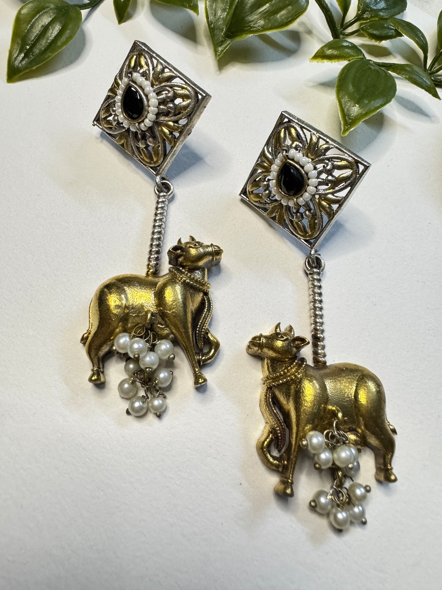 Nandi Dual tone Earrings