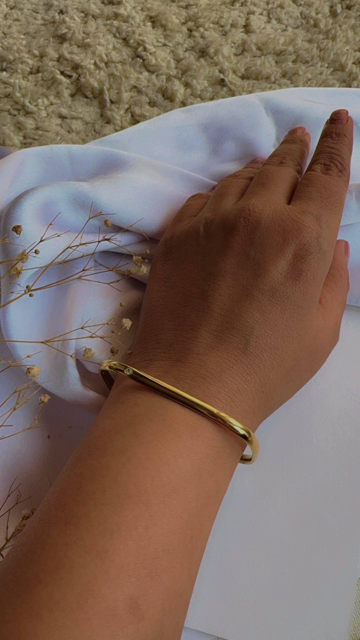 Anti tarnish rectangle Bracelet