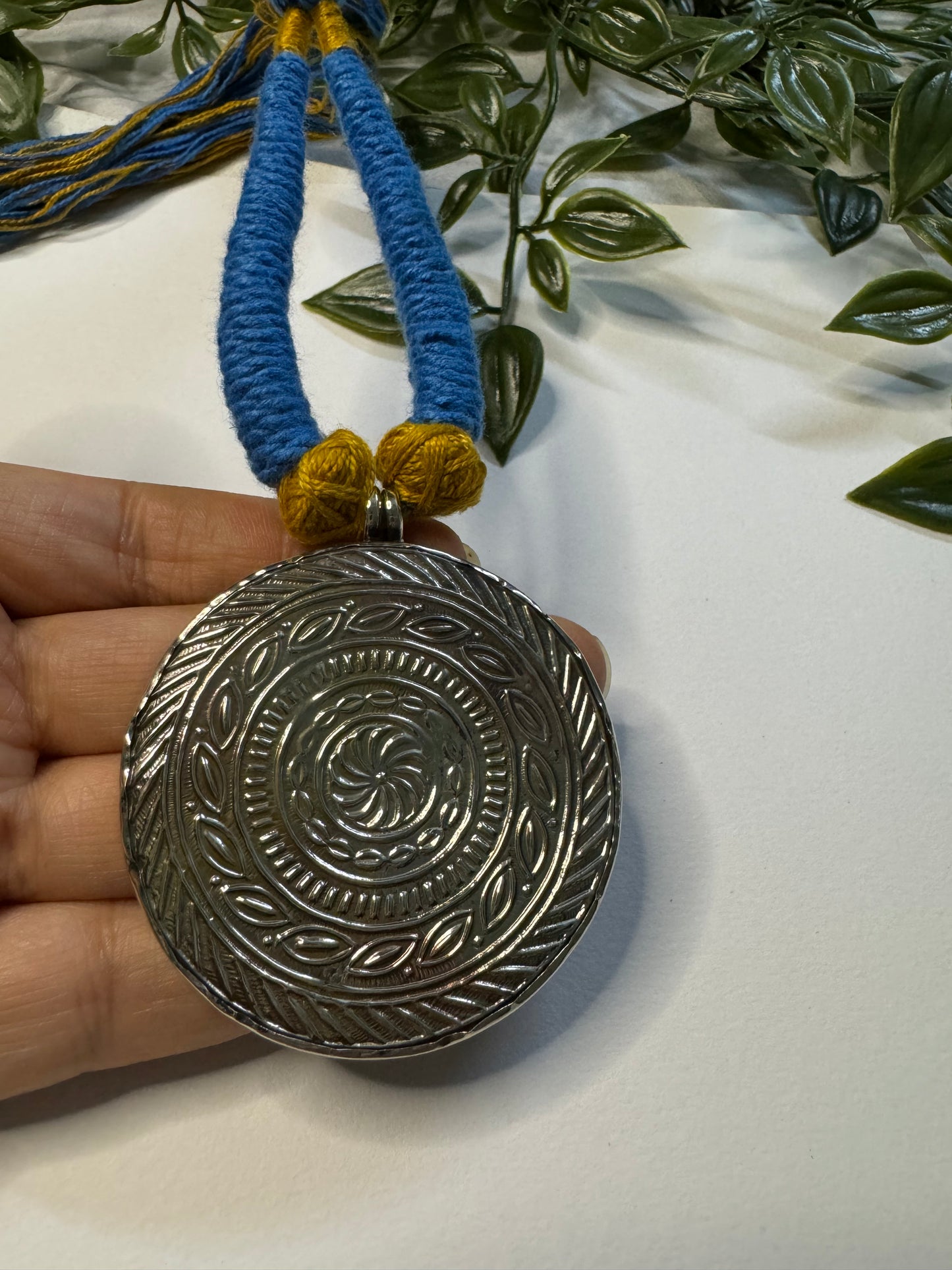 Lotus Hand Painting Necklace