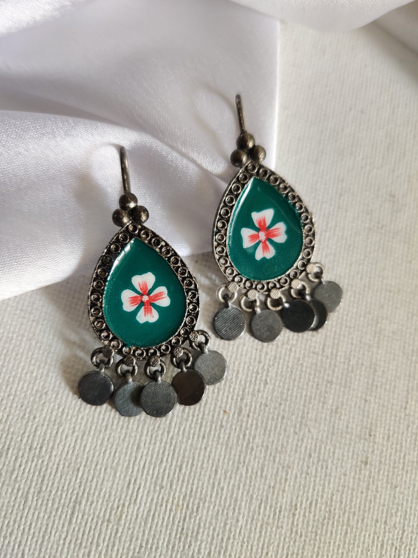 Handpainted Mudra Earrings (Small)