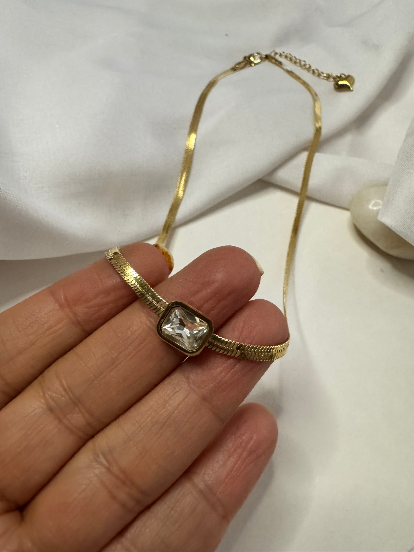 Anti tarnish Stoned Necklace