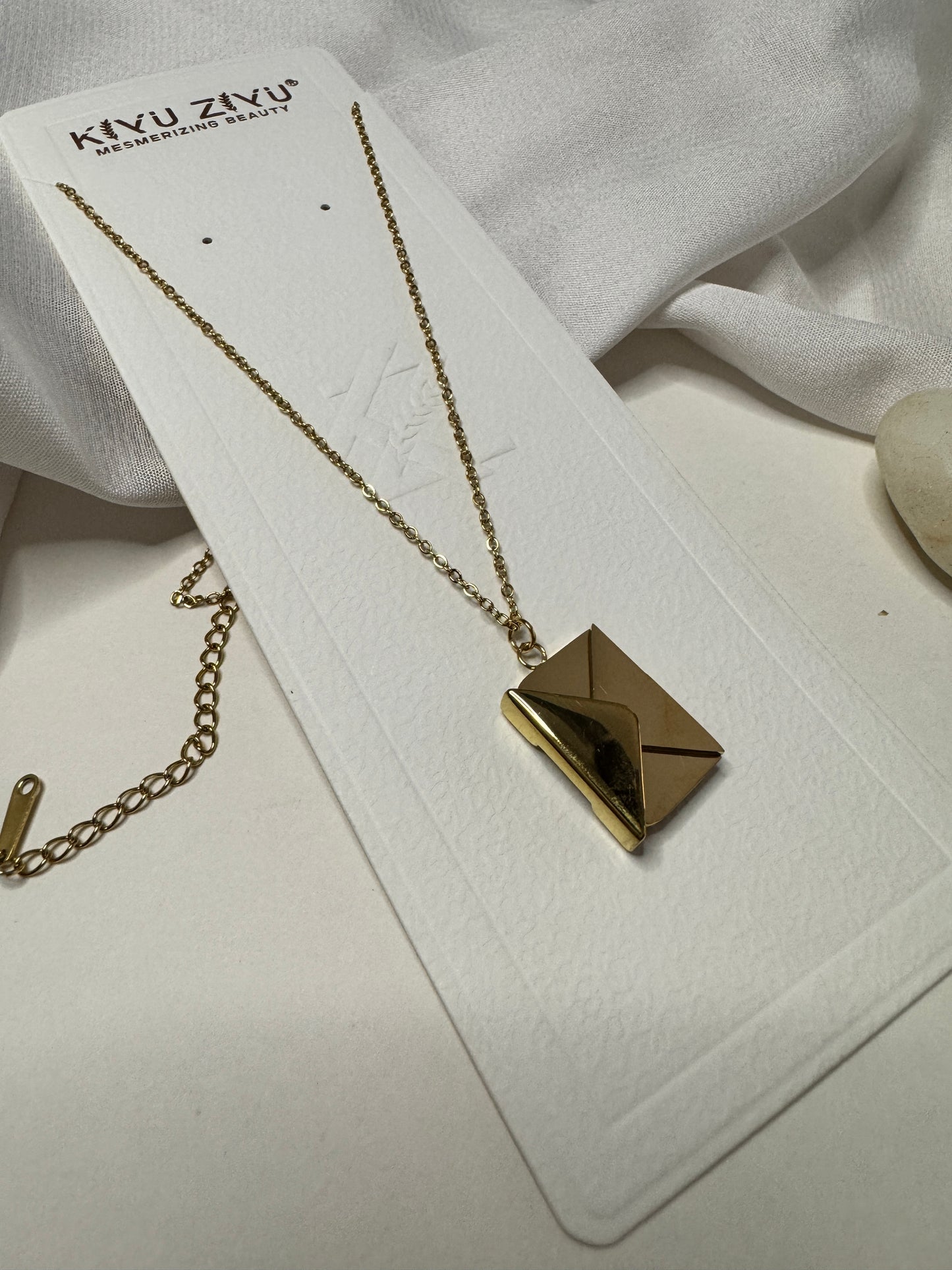Anti tarnish love letter Necklace