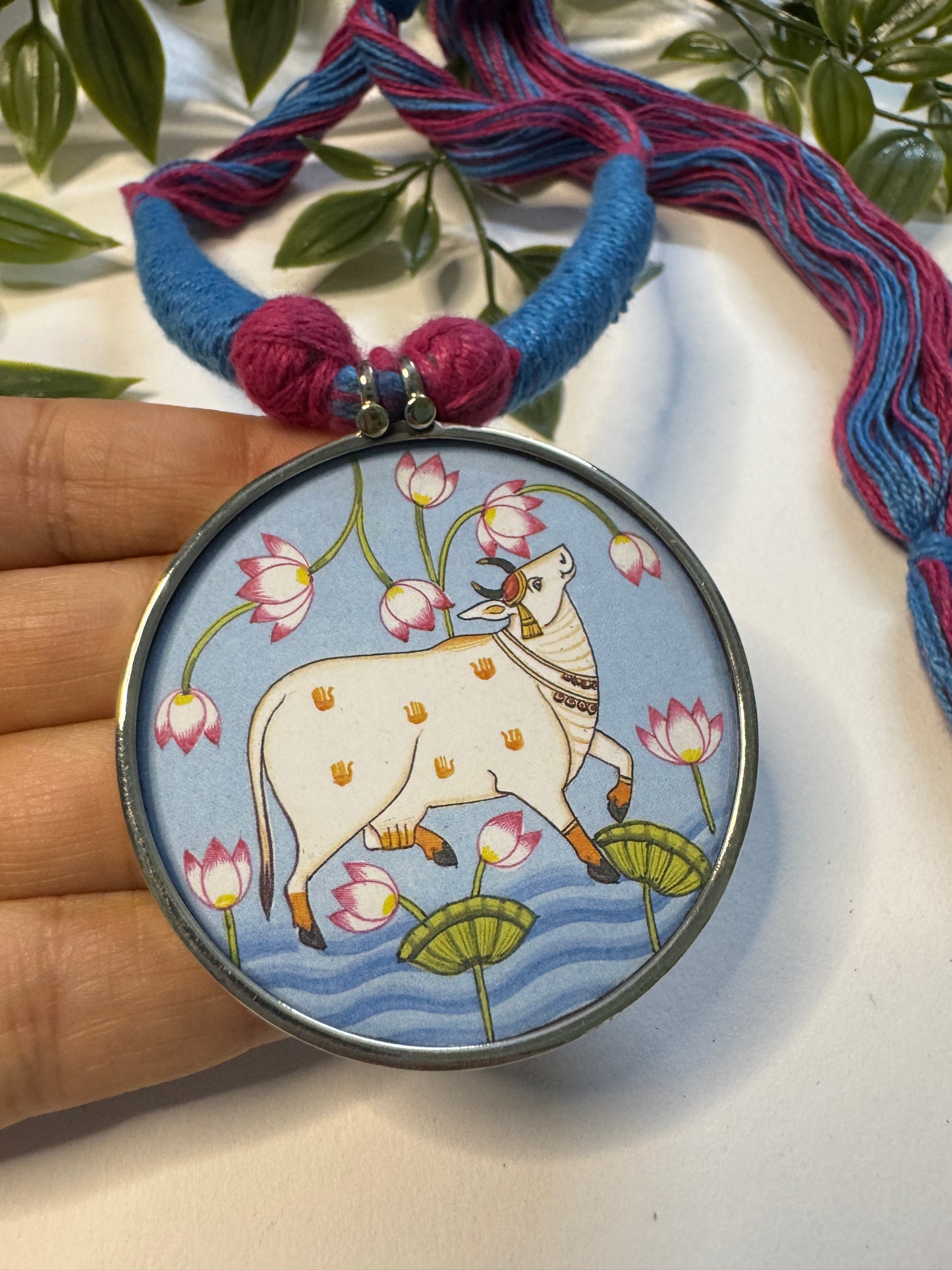 Cow Hand-painted Necklaces