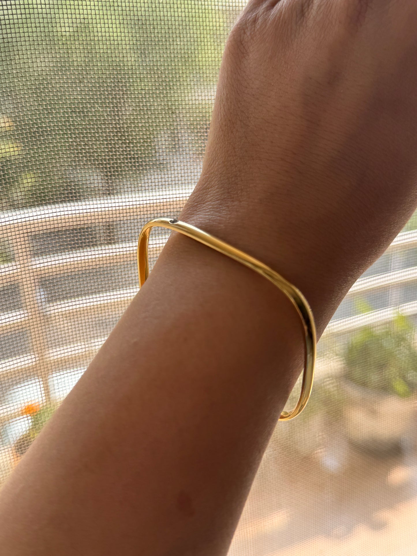 Anti tarnish rectangle Bracelet