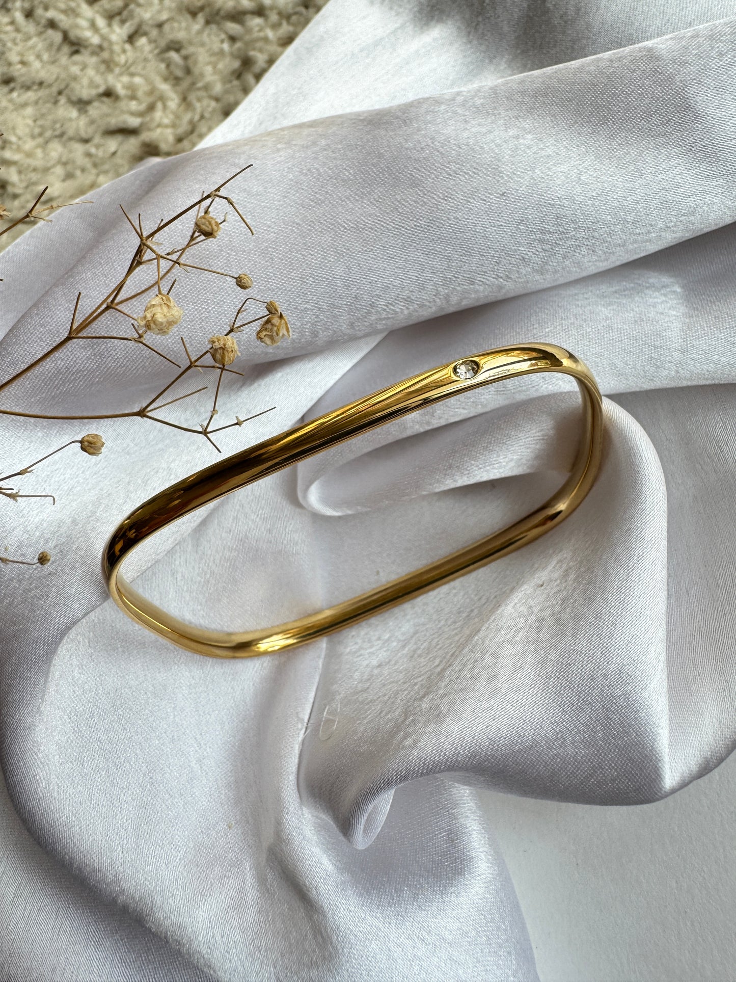 Anti tarnish rectangle Bracelet