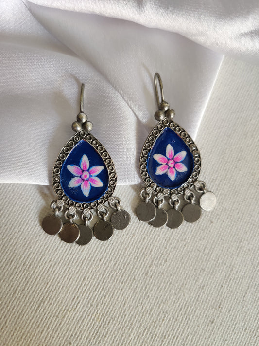Handpainted Mudra Earrings (Small)