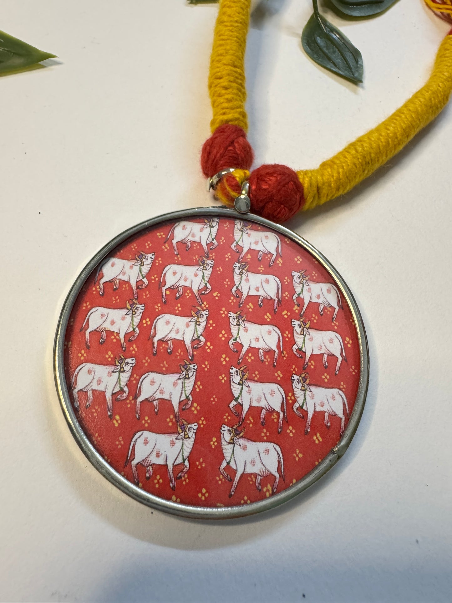 Cow Hand-painted Necklaces