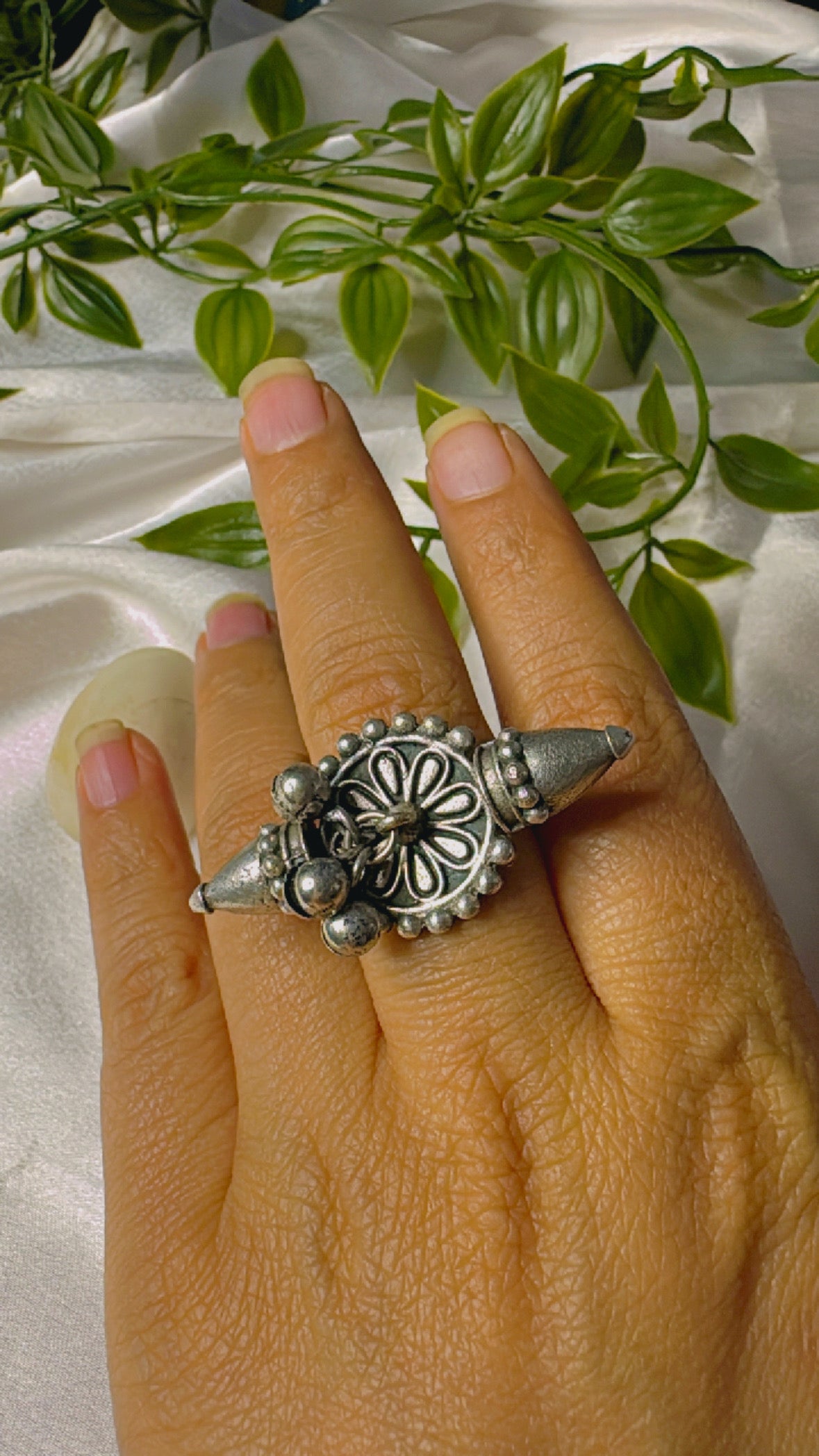 Raahi Oxidised Ring