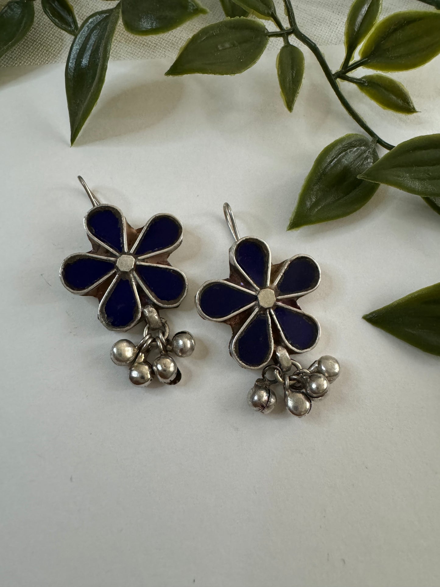 Glass Handmade Floral Earrings