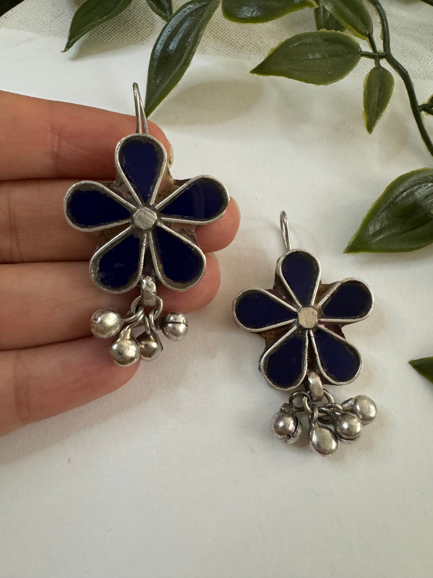 Glass Handmade Floral Earrings