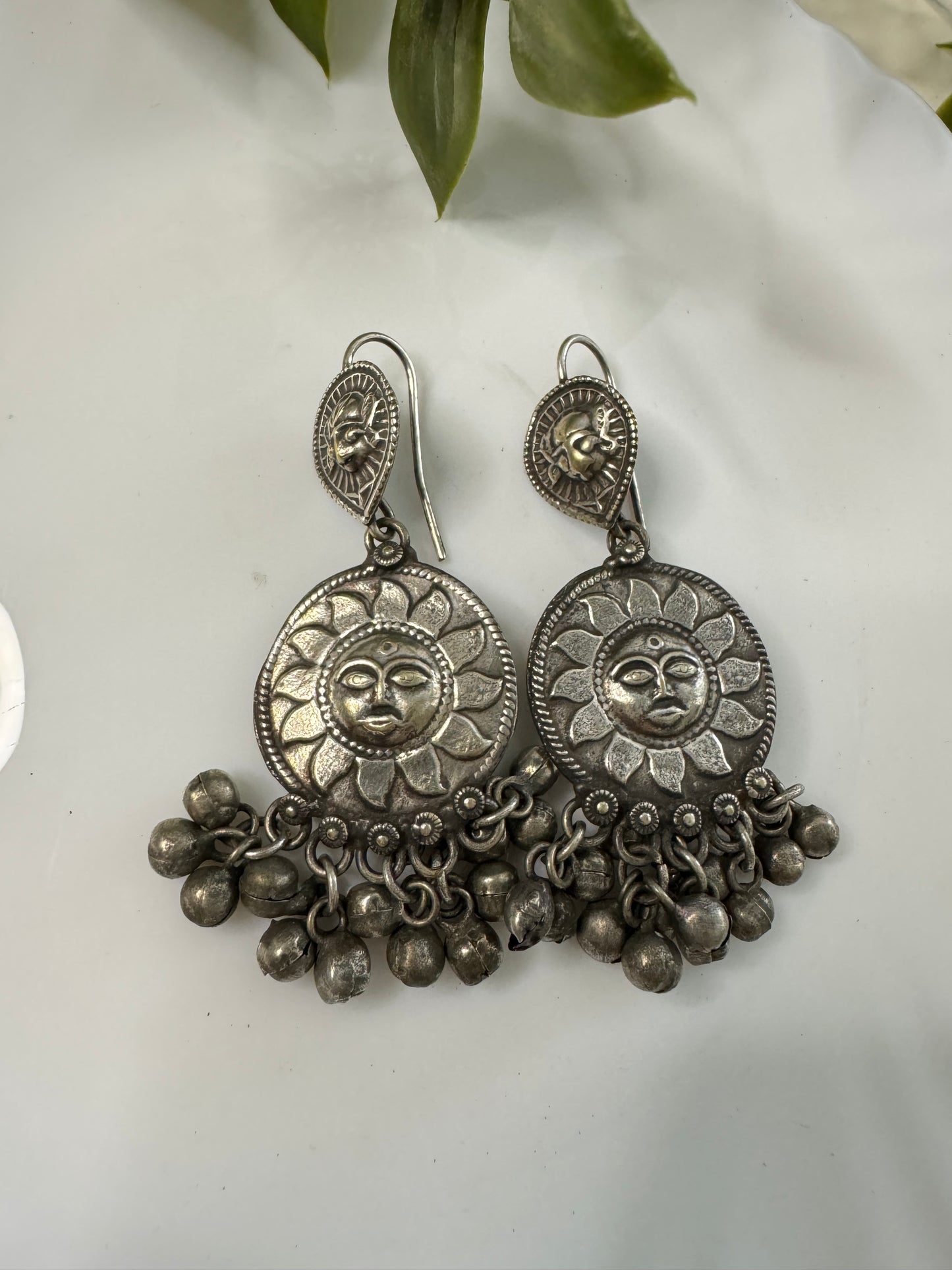 Sun Face Handmade Earrings