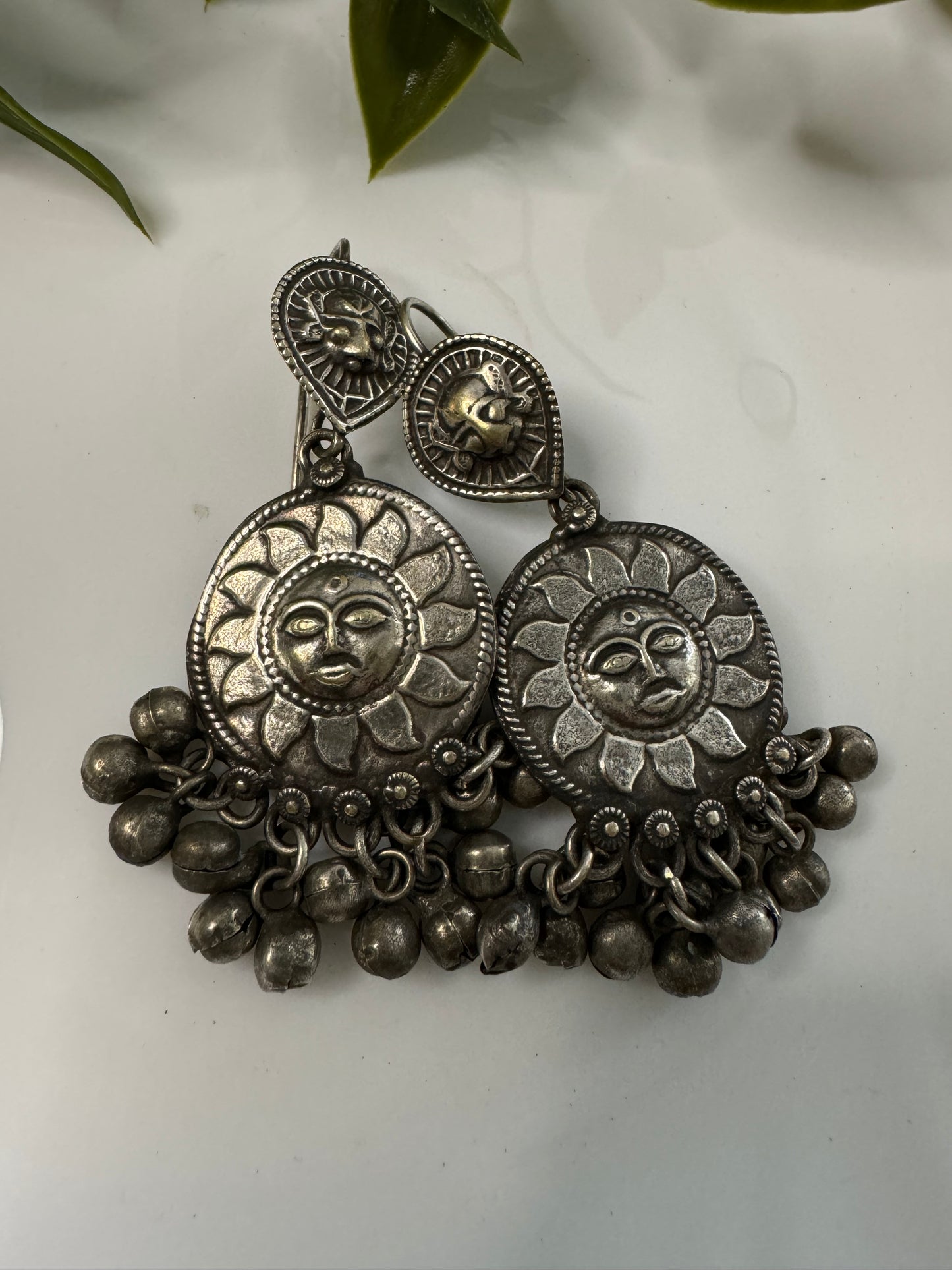 Sun Face Handmade Earrings