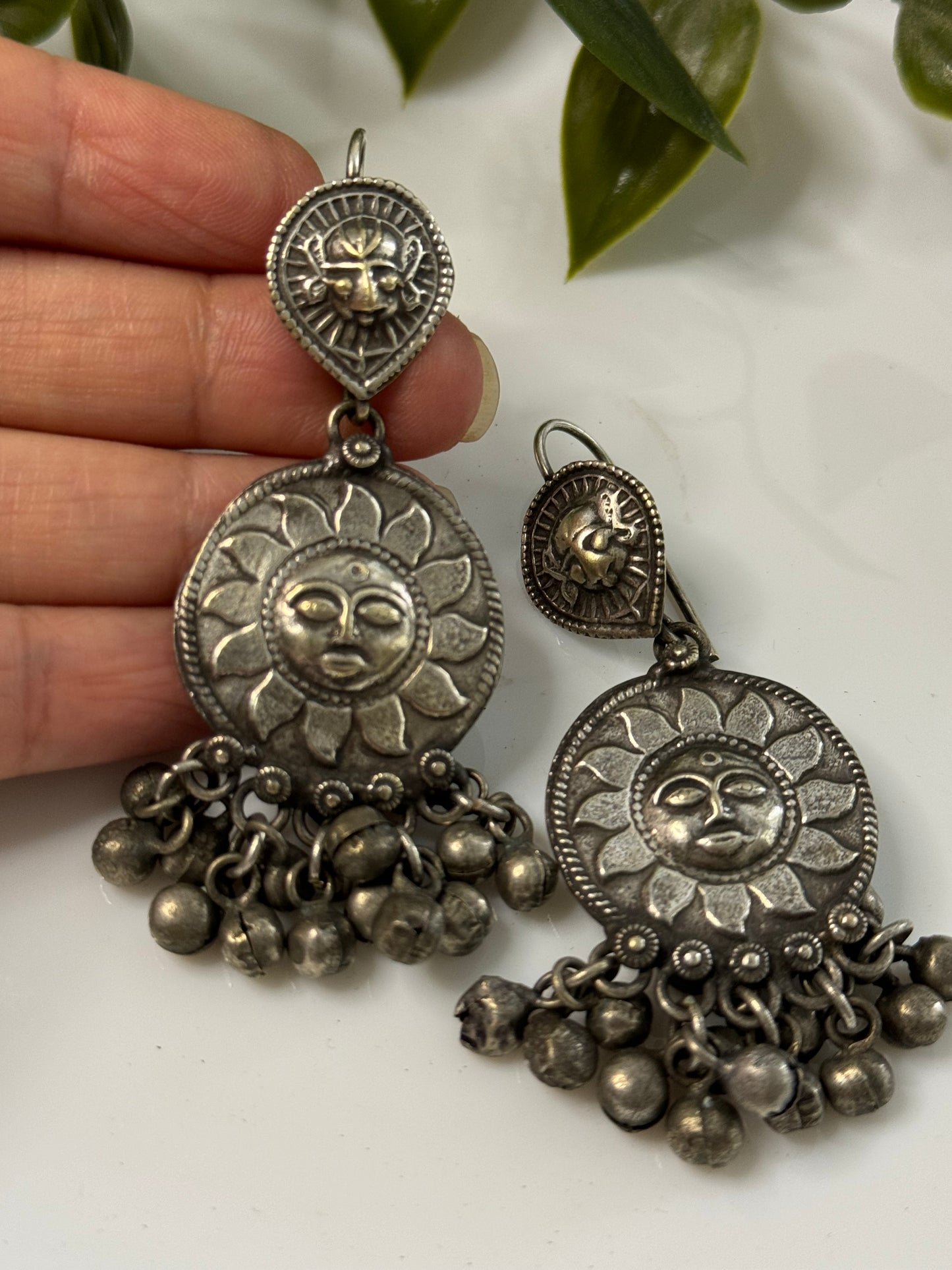 Sun Face Handmade Earrings