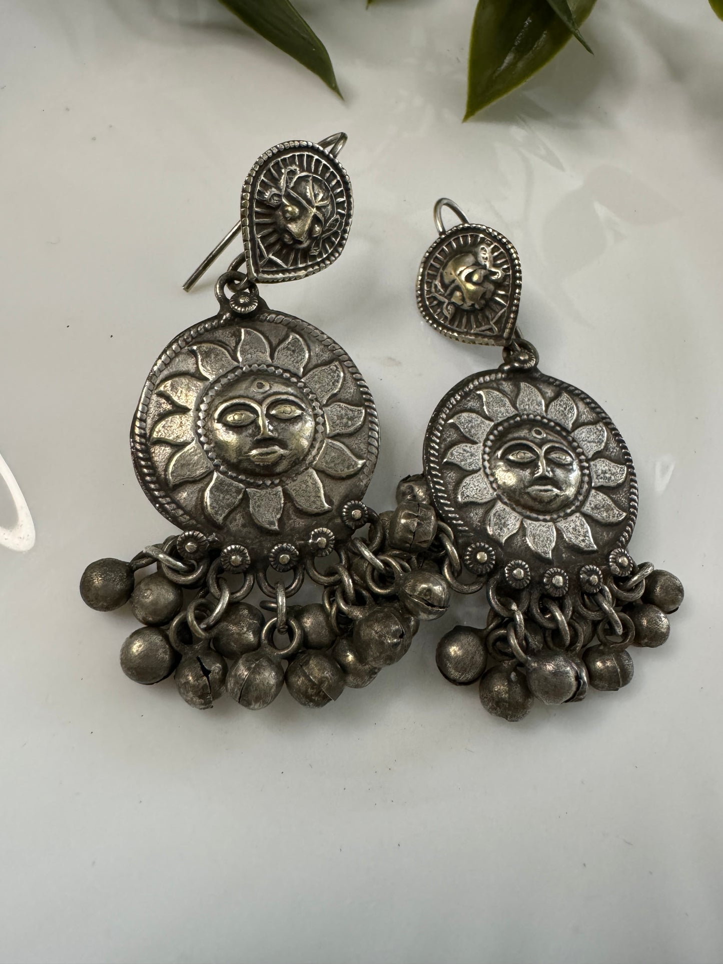 Sun Face Handmade Earrings