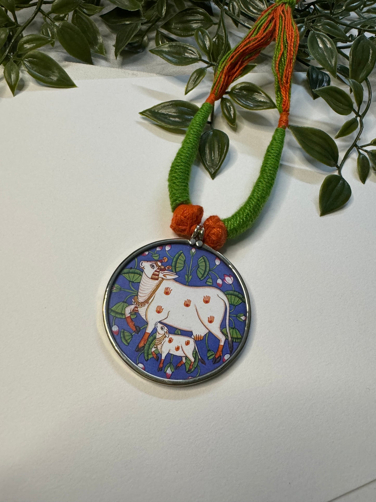 Cow Hand-painted Necklaces