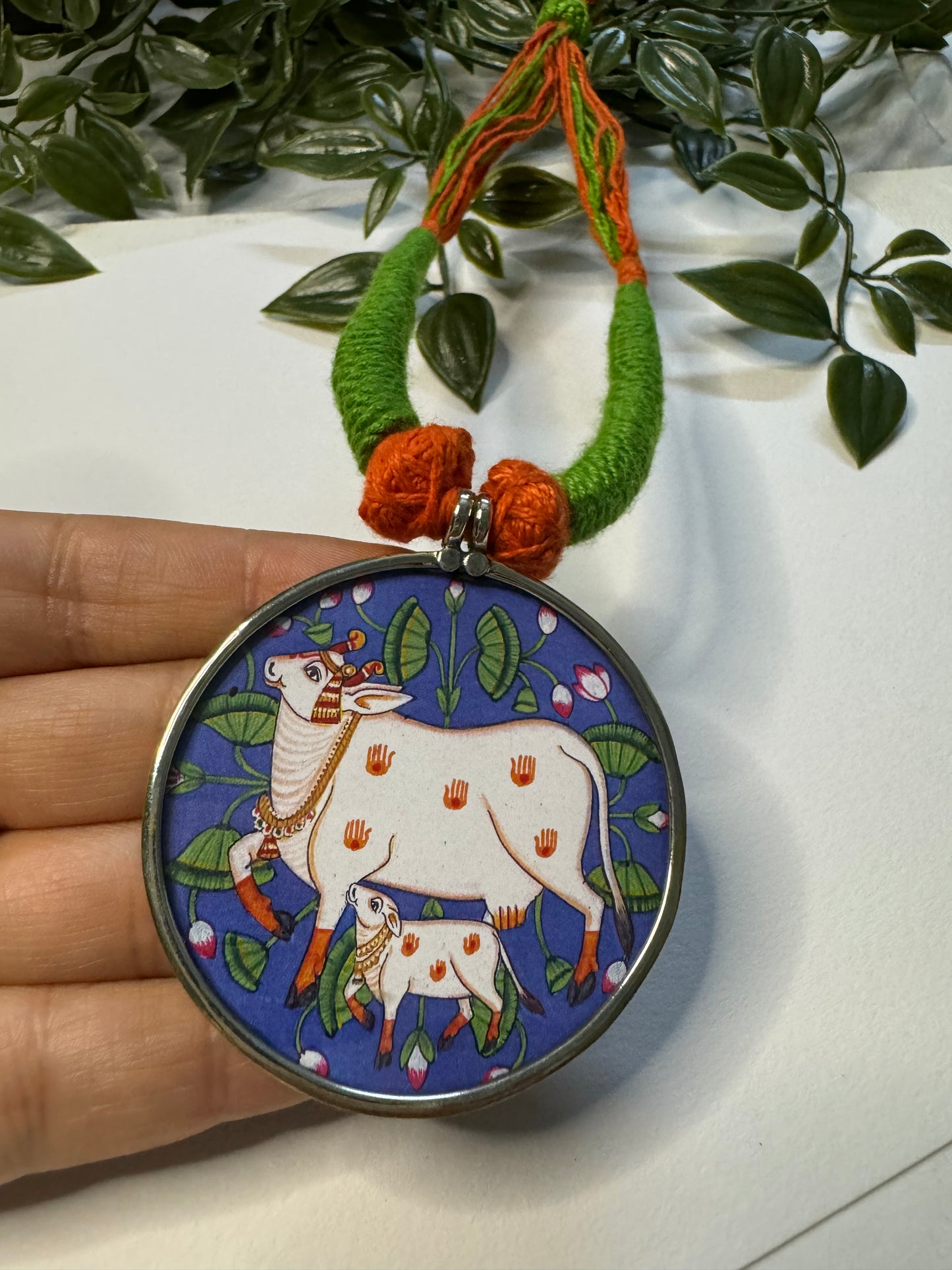 Cow Hand-painted Necklaces