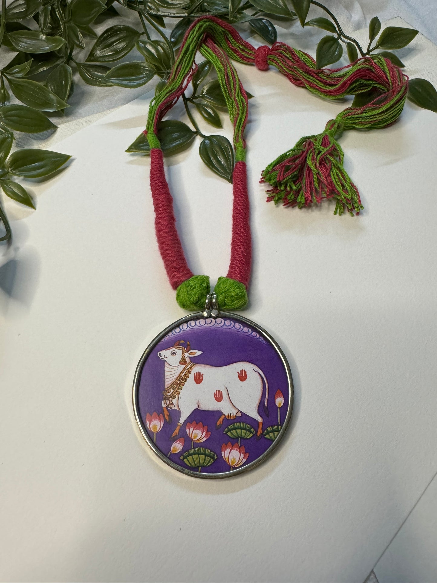 Cow Hand-painted Necklaces