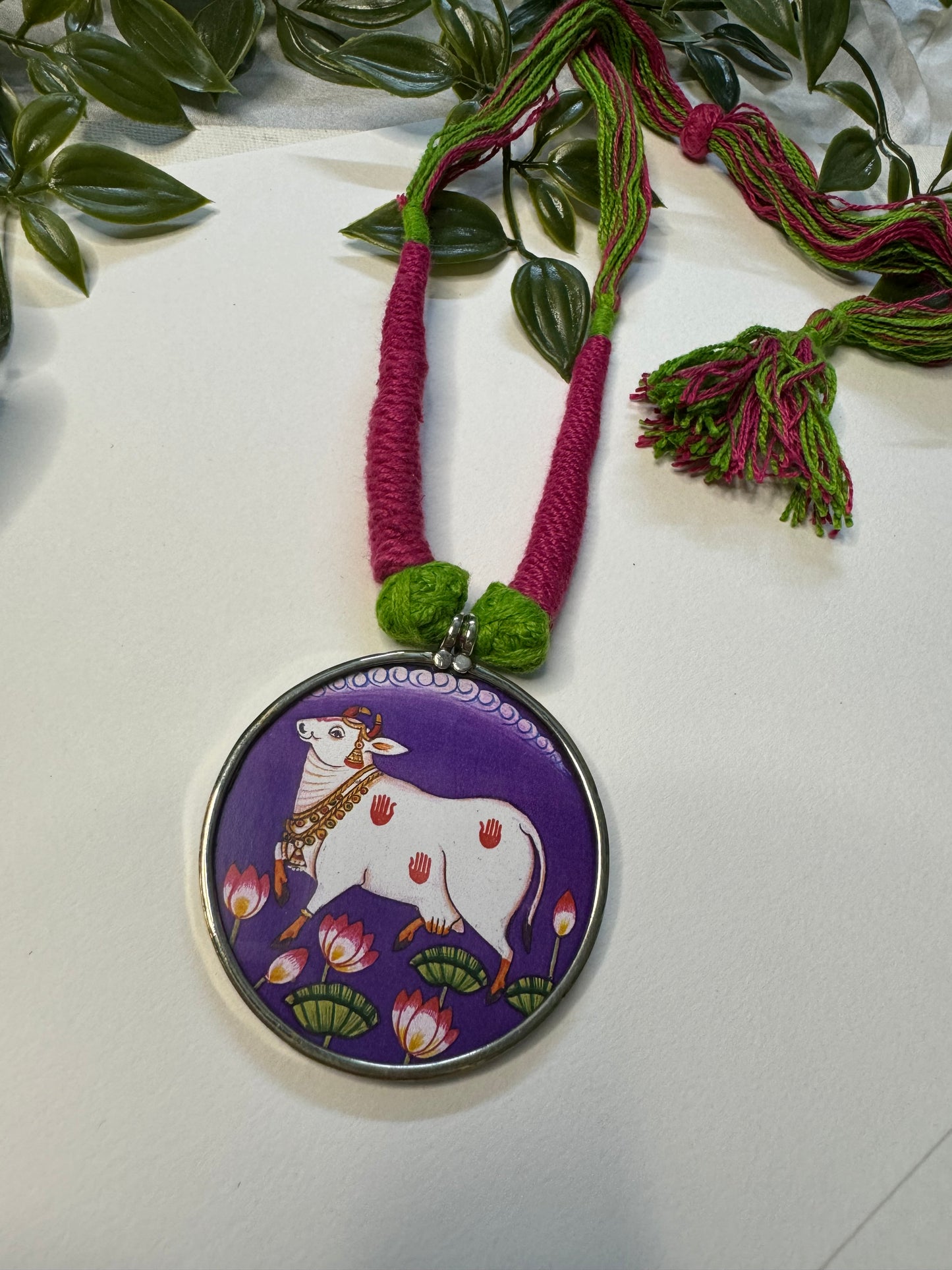 Cow Hand-painted Necklaces