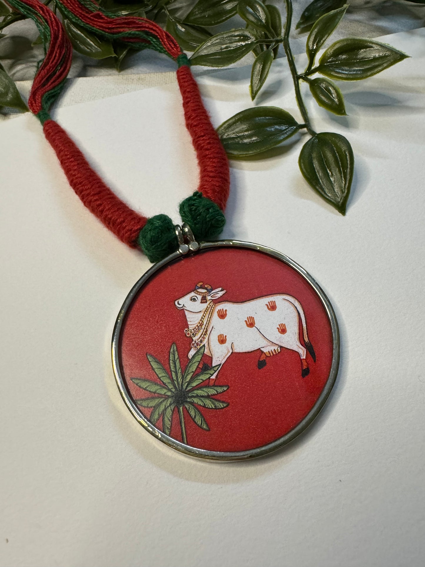 Cow Hand-painted Necklaces