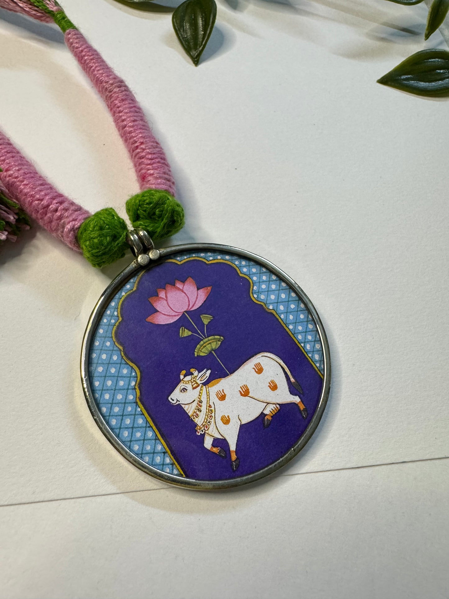 Cow Hand-painted Necklaces