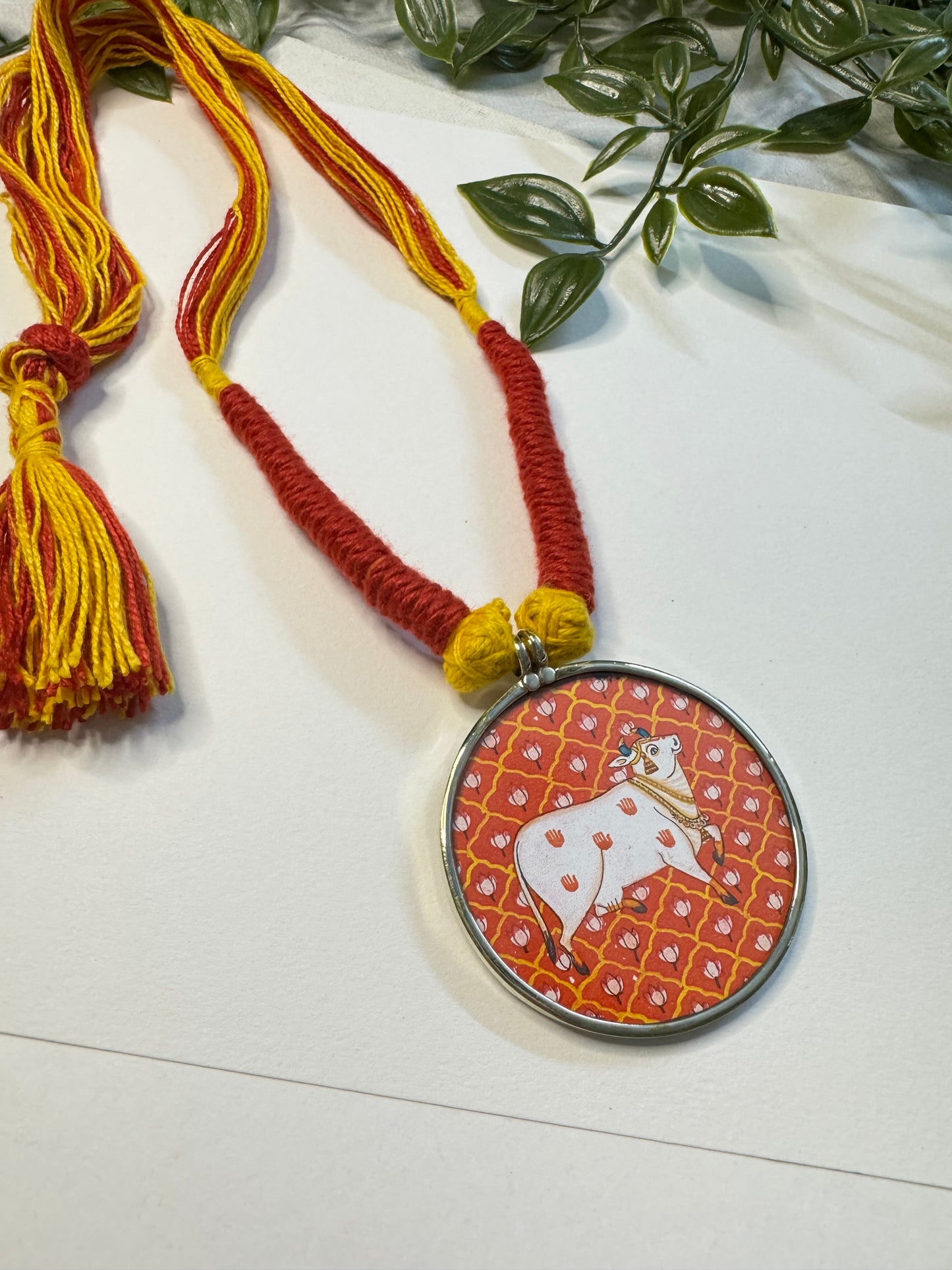 Cow Hand-painted Necklaces